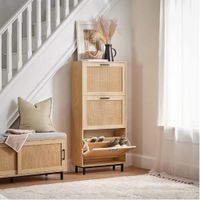 Zapatera Nordica Duck 3 Puertas Natural R&R MUEBLES