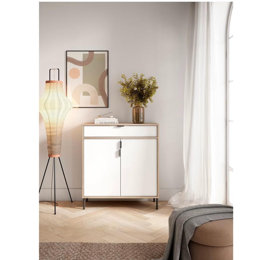 Zapatera Recibidor Nordico Iseul Rovere/Blanco R&R MUEBLES