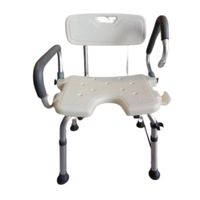 Silla de Ducha con Brazos Abatibles y con Corte