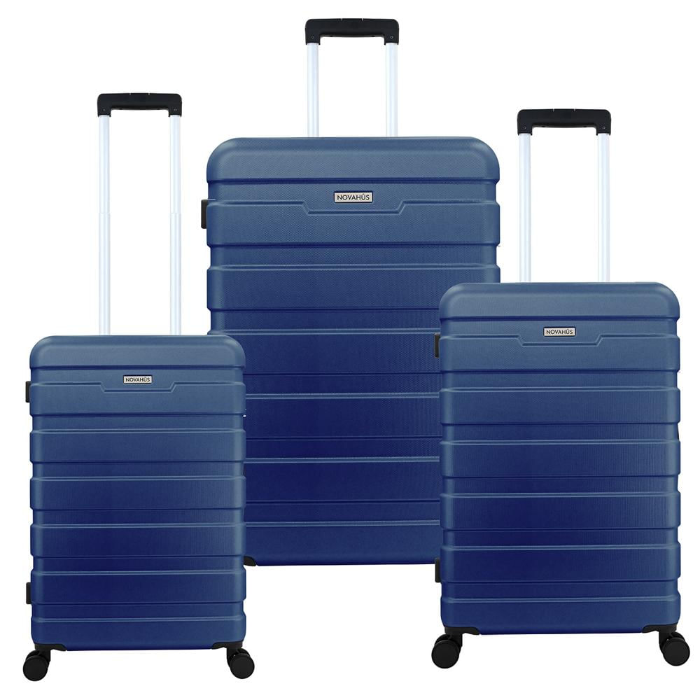 Set Maletas Rígidas Danubio S-M-L Azul