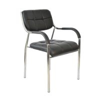 Silla de Oficina Ergonomica Indira Cromada color Negro TU MESITA