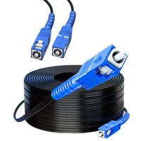 Cable Patch Cord de Fibra Optica SC-SC UPC 200 Metros NETCOM Monomodo