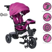 Triciclo Guiador Aria 334 Morado Usb/Bluetooth