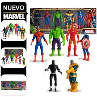 Set De Figuras Articulables Y De Jebe Avengers