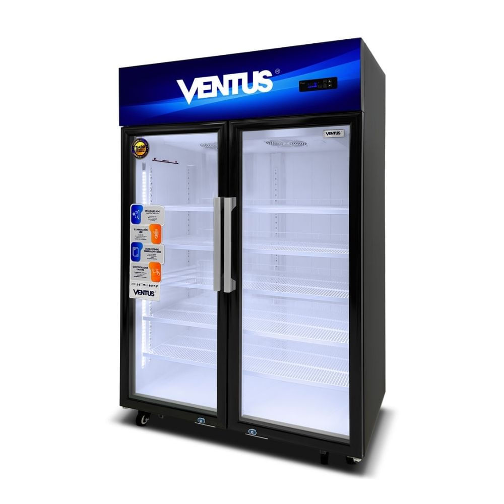 Vitrina Visicooler Ventus LG-750TCG 2 Puertas 750L Digital