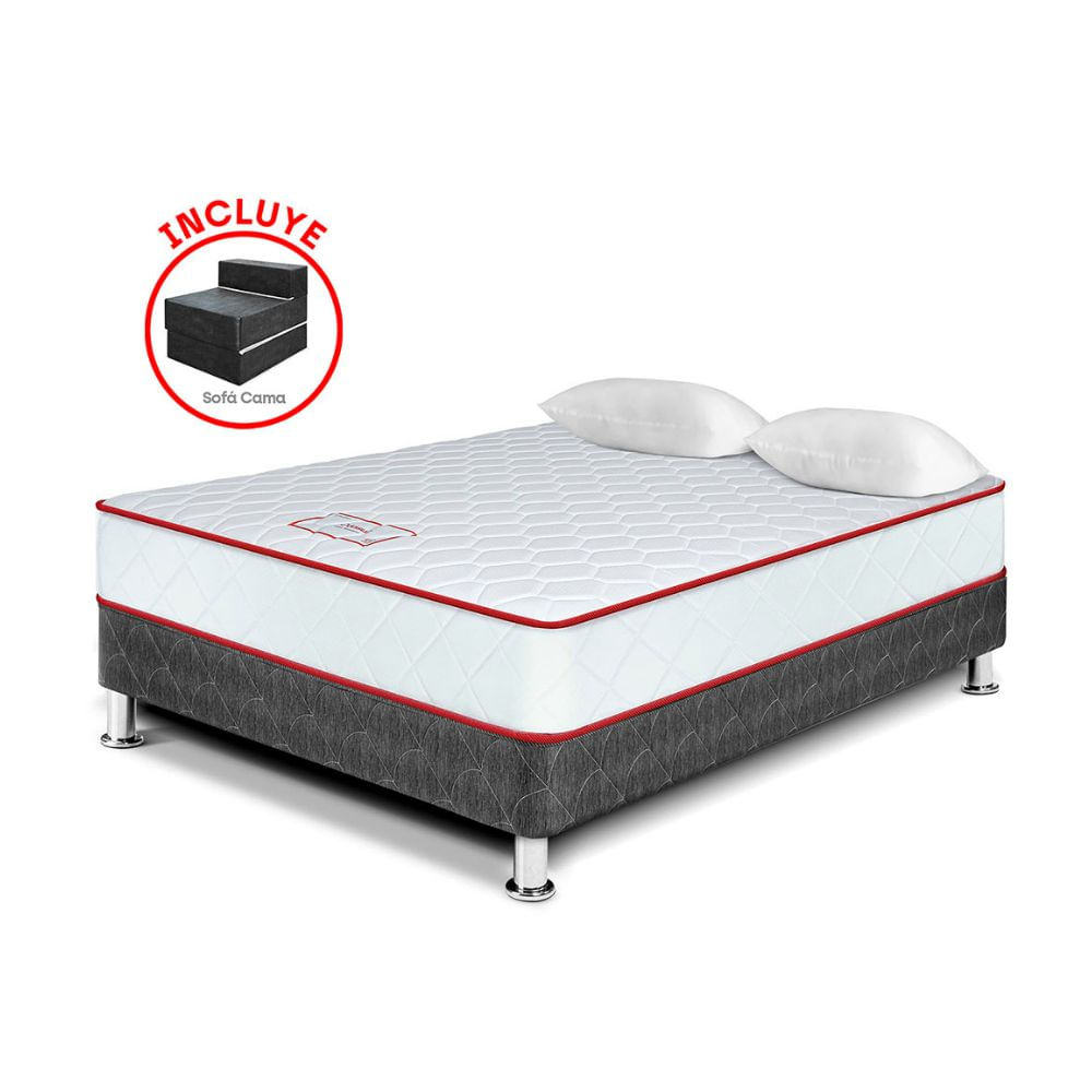Cama Paraíso Consul 2 Plazas + Sofá Cama