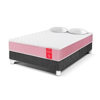 Cama Paraíso Medallón Ergo 2 Plazas Charcoal