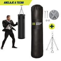 Saco de Boxeo con Cadena y Anclaje de Techo Talla 100 cm