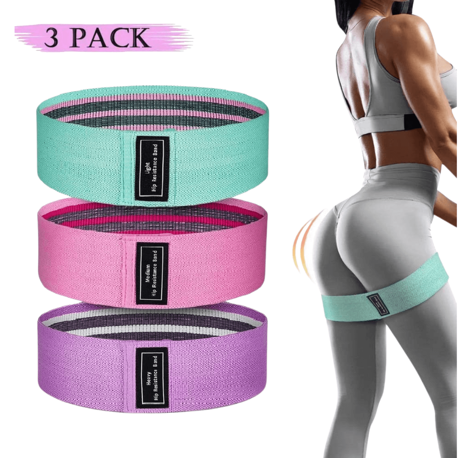 Bandas de Resistencia Elásticas para Ejercicios glúteos