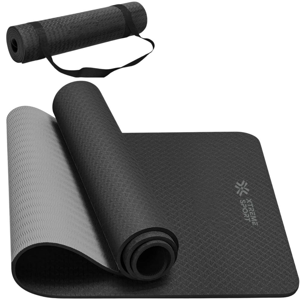 Mat de Yoga Antideslizante Profesional 4mm Negro