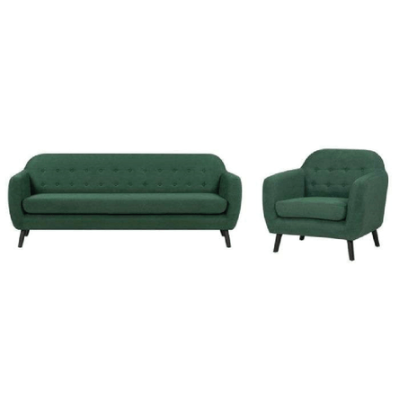 Juego de Sala Alto Hogar Siena 3 1 Verde Botella Juego de Sala Alto Hogar Siena 3 1 Verde Botella