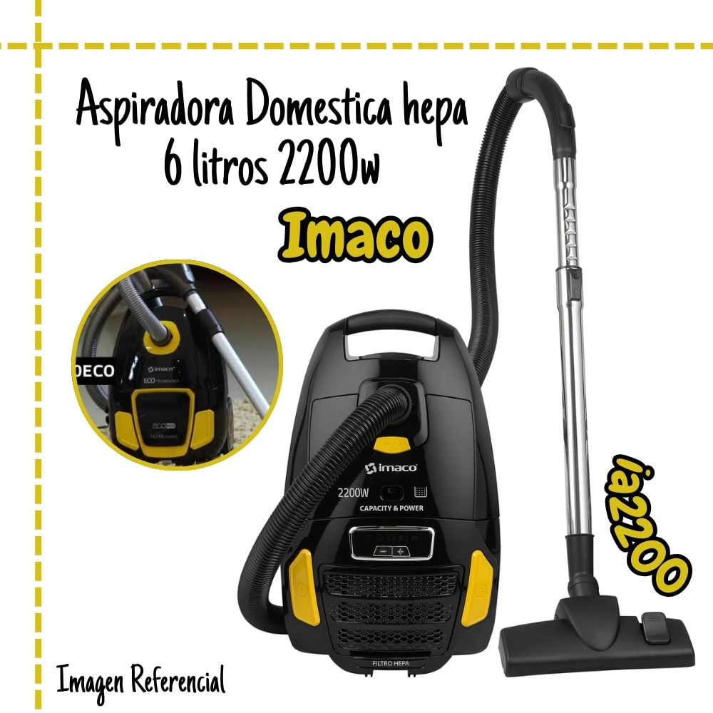 Aspiradora Domestica hepa 6 litros 2200w IA2200