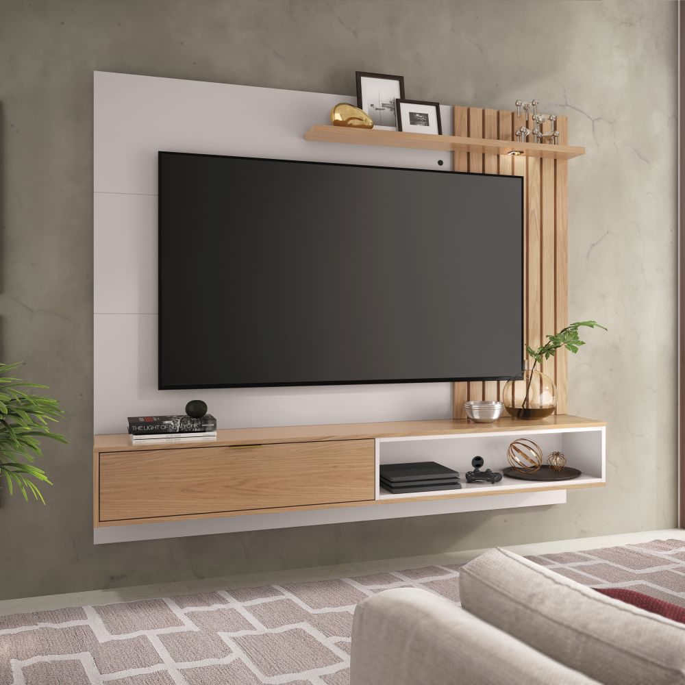 CENTRO DE ENTRETENIMIENTO PANEL MAUI DELUXE 1.8 FREIJO