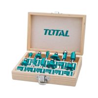 Set de Fresas 6MM 12PZS para Ruteadora Fresadora Total TACSR0121