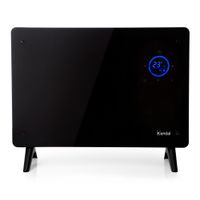 Estufa Panel Vidrio KENDAL WIFI Potencia 1500w Cobertura 18m2 Instalación Piso/Muro