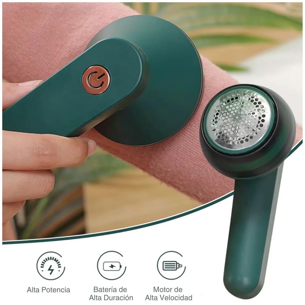 Removedor Eléctrico Quita pelusas Pelos Bolitas de Ropa Inalámbrico Recargable