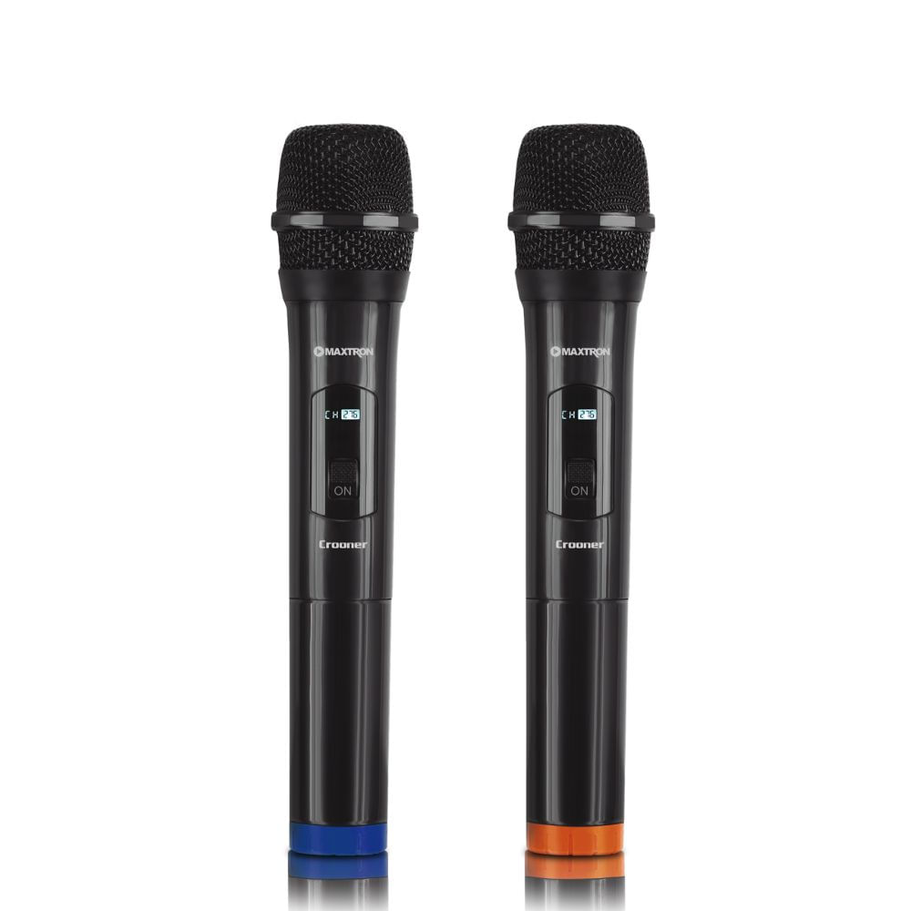 Micrófono Inalámbrico Maxtron Crooner MX7258 Karaoke Pack x2