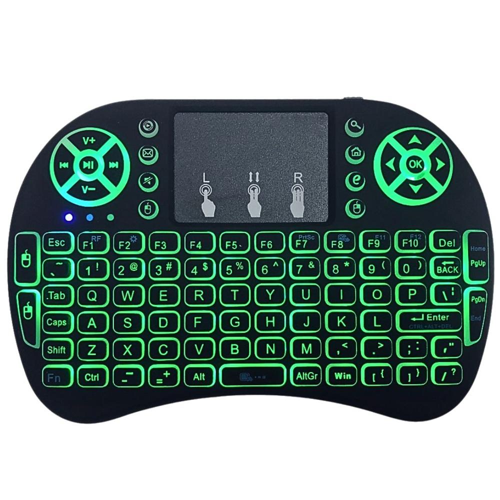 Mini Teclado Inalámbrico con Luz RGB y Función Táctil Control Blacklit