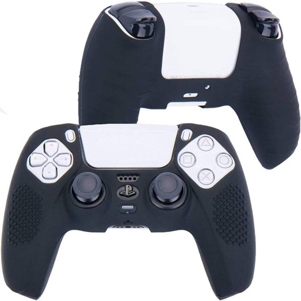 Case Funda Protectora Silicona Mando Control PS5 DualSense Edge Negro