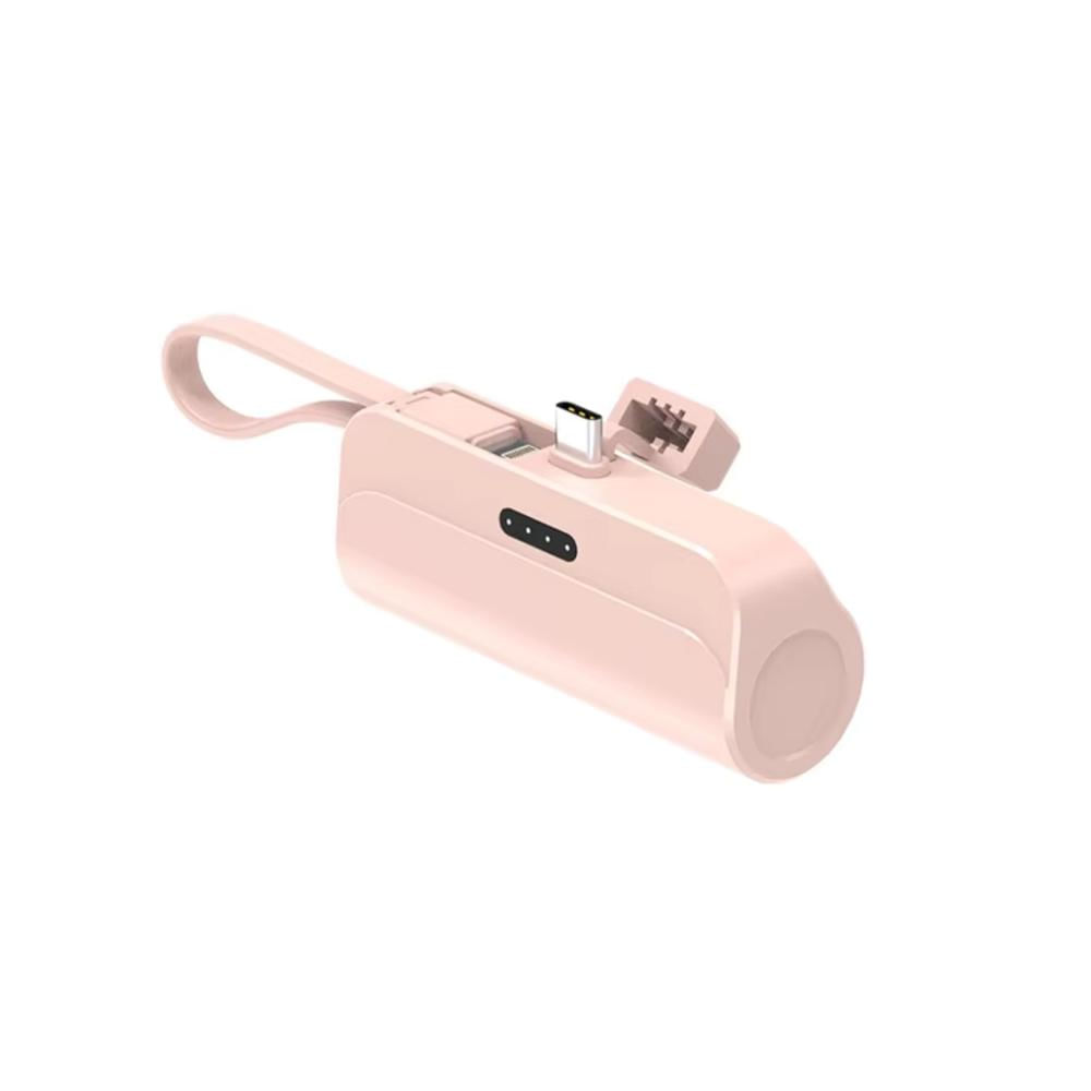 Cargador Portatil Banco de Energía 5000mAh, 60W Carga Rápida MY-7394 Rosa