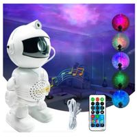 Proyector con Parlante Astronauta Bluetooth Luces Led RGB + Control