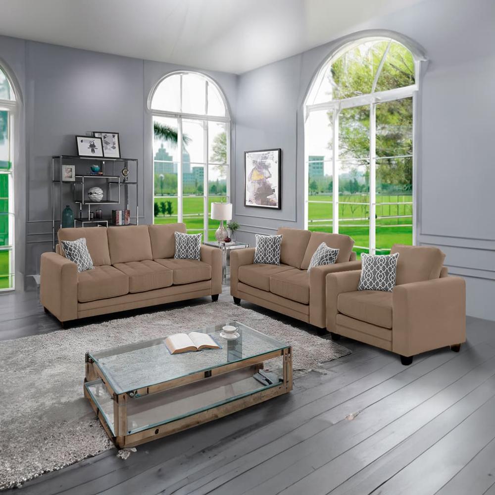 Juego de Sala Marruecos 3-2-1 Beige Oscuro