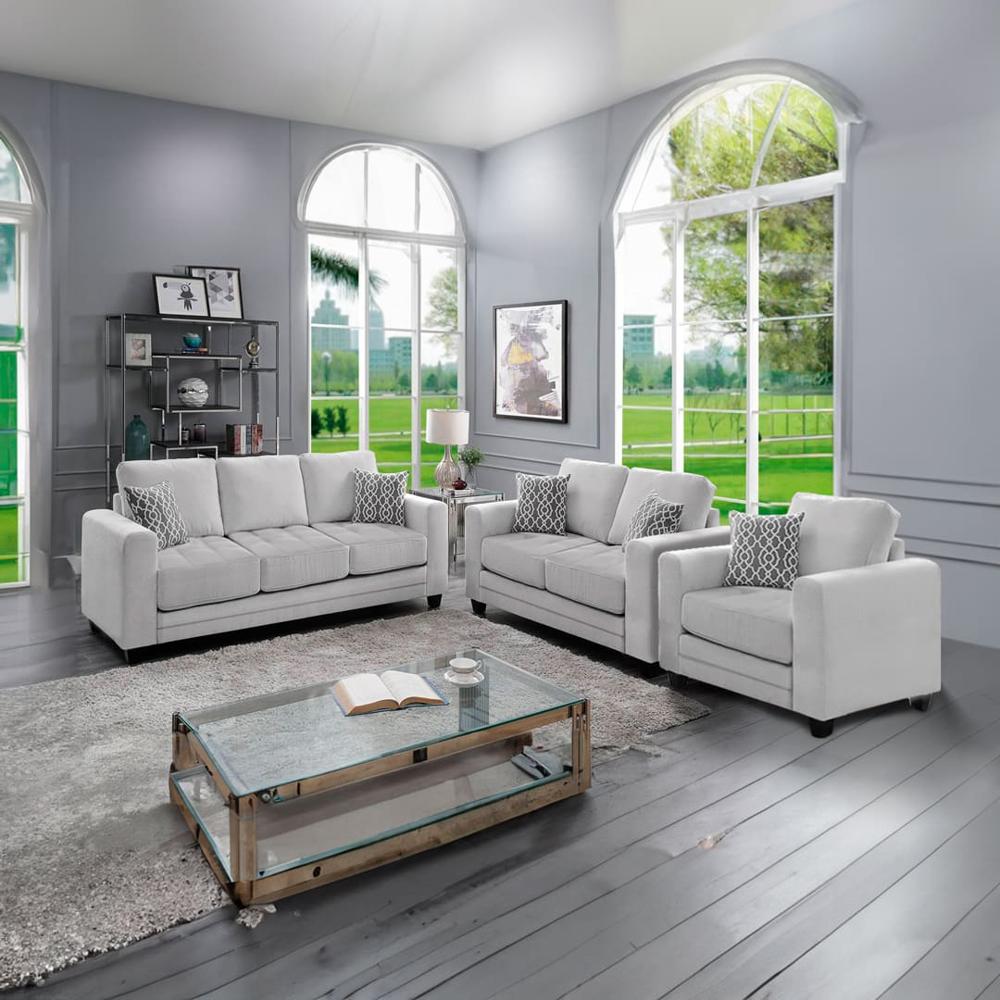 Juego de Sala Marruecos 3-2-1 Gris Plata