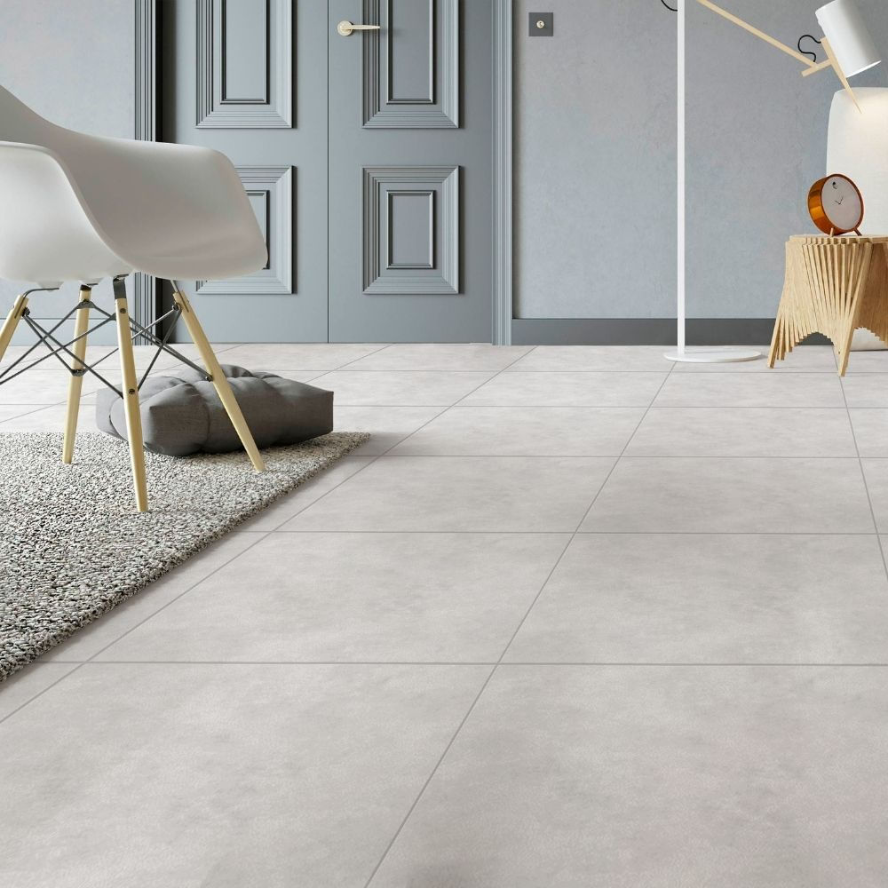 Piso Cerámico Cementicio Terre Gris Plata 60X60cm 1.80m2 Celima