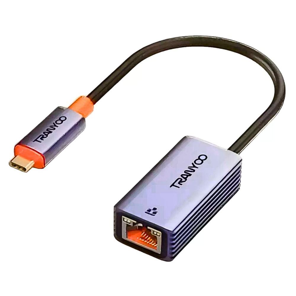 Adaptador Gigabit Ethernet Tipo C a LAN RJ45 Internet 1000Mbps HB10-C
