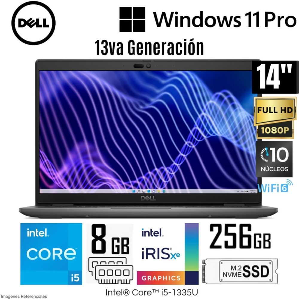 Laptop Dell Latitude 3440 (80C0C) Intel Core i5-1335U 8GB RAM 256GB SSD 14"" FHD Windows 11 Pro