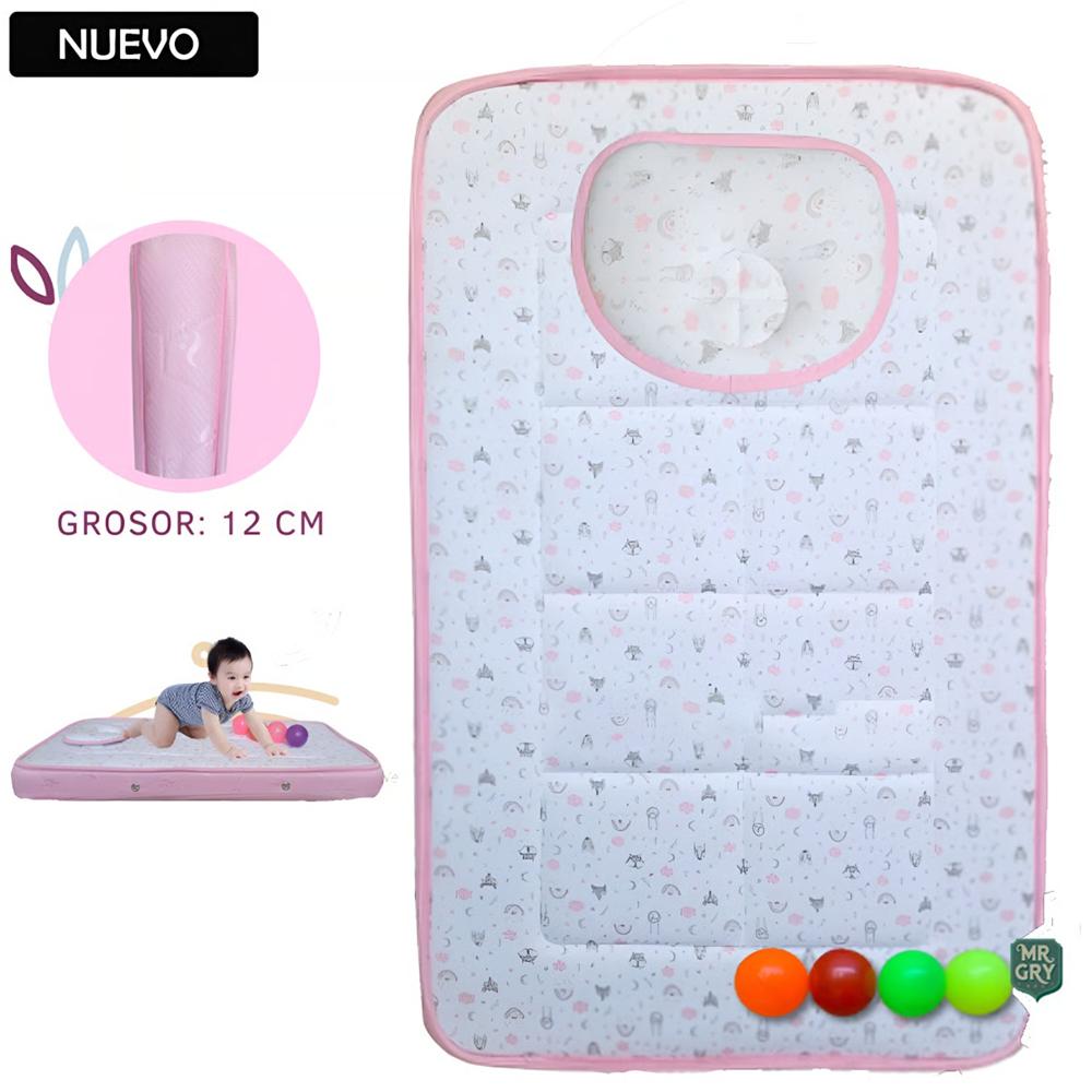 Colchón Ciel para Bebé bordes Rosado