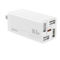 Cargador Remax RP-U66 35.5W USB-C PD + 4 USB-A - Carga Rápida