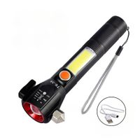 Linterna Recargable Compacto Portátil 4 Modos de Luz con Zoom
