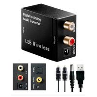 Convertidor De Audio Digital a analógico con receptor Bluetooth