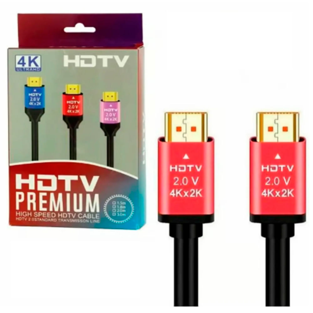 Cable Hdmi a Hdmi 3M 4k Premium Dorado Ultra Hd 3 metros