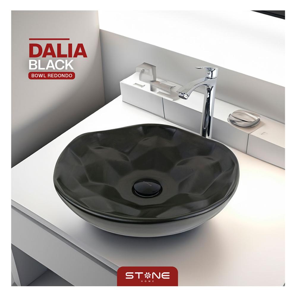 Bowl Redondo Dalia Black - Stone