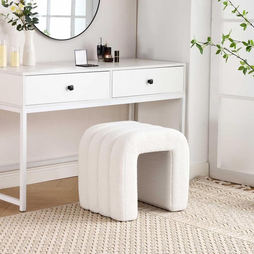 Puff Flouki Rectangular - Blanco
