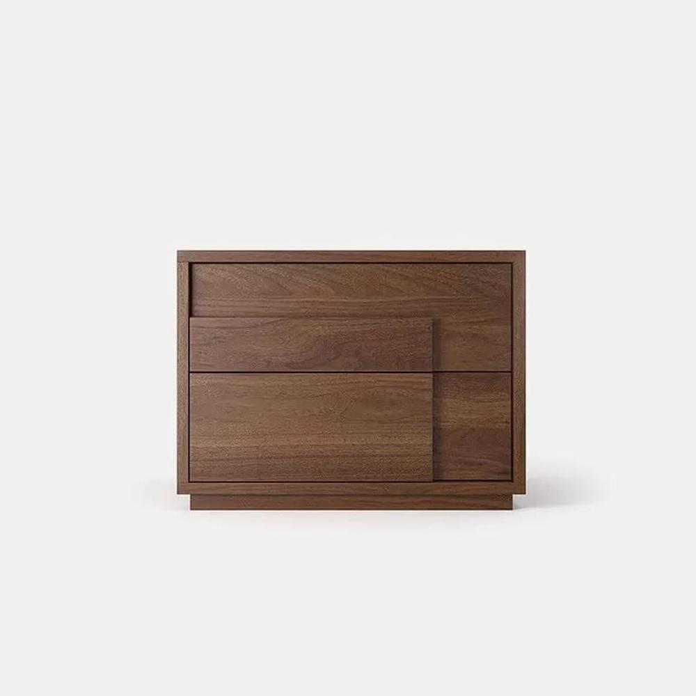 Velador Ítaca 2 Cajones - Marrón