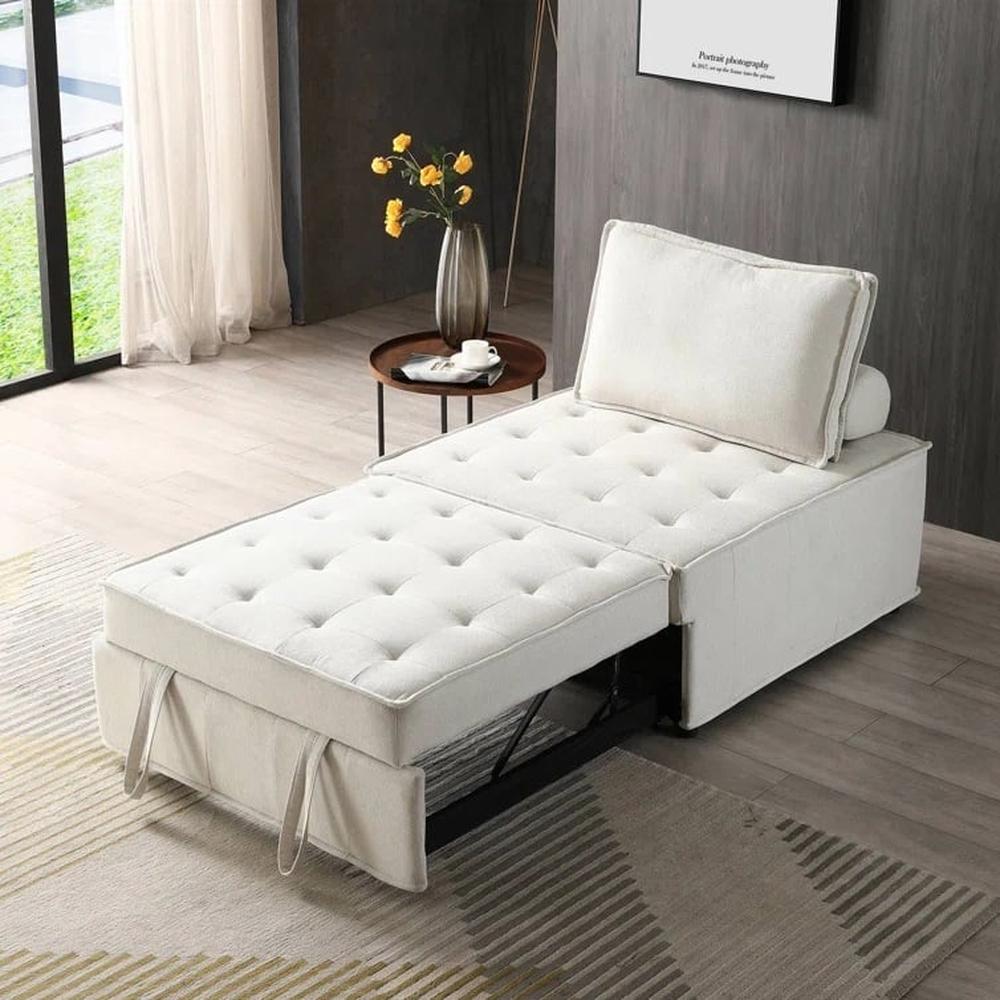 Sofá Cama Lineal Jeremías 1 Plz - Beige claro