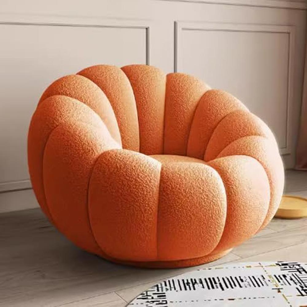 Butaca Giratoria Francisca Vintage - Naranja