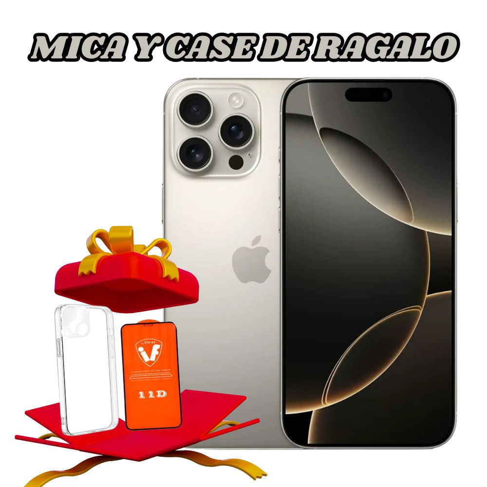 Iphone 16 pro max ESIM 256gb color natural + regalos
