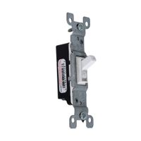 Interruptor simple 15A 125V BL Leviton