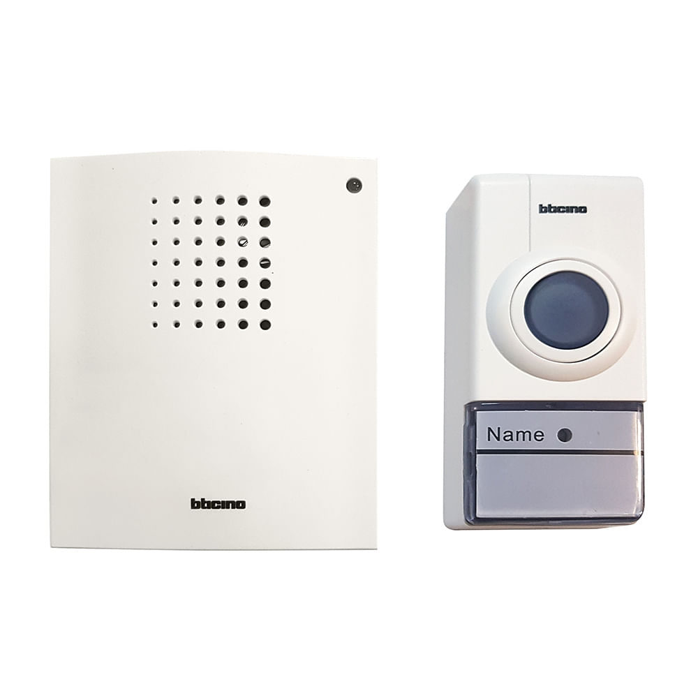 Timbre Inalámbrico Bticino 32 Melodías con Pilas Modelo 32 Melod C/Pilas Blanco