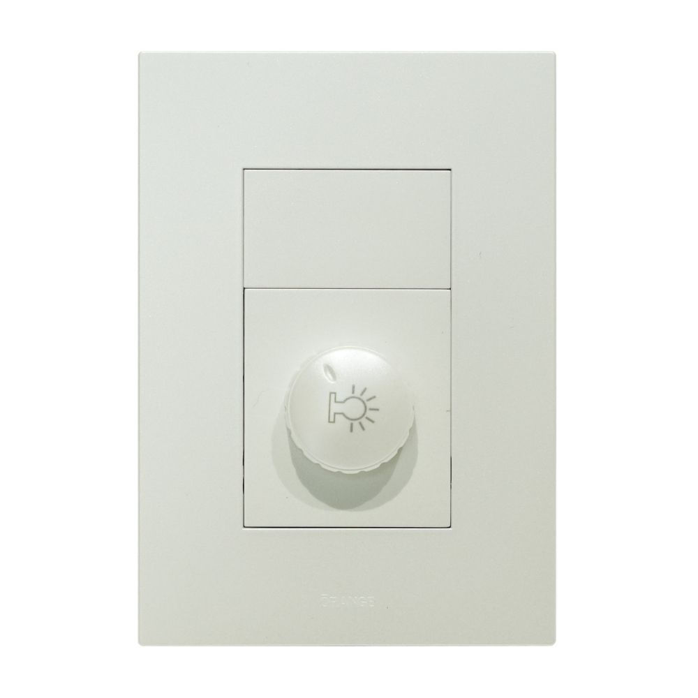 Placa Armada Orange: Interruptor Dimmer Matte Blanco