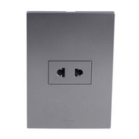 Placa Armada Orange: Tomacorriente Simple Universal Matte Terra