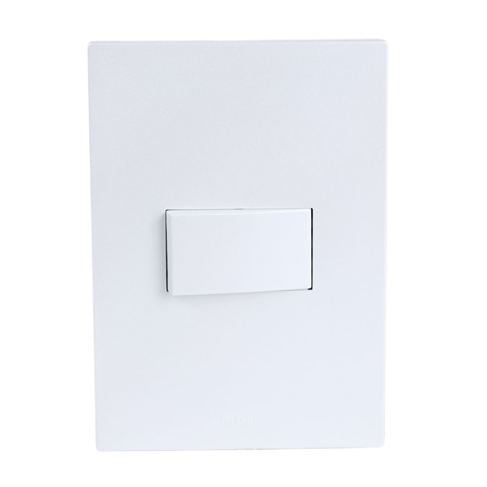 Placa Armada Orange: Conmutador Simple Matte Blanco
