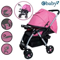 Coche Cuna Ebaby «ROSSI» Rosado