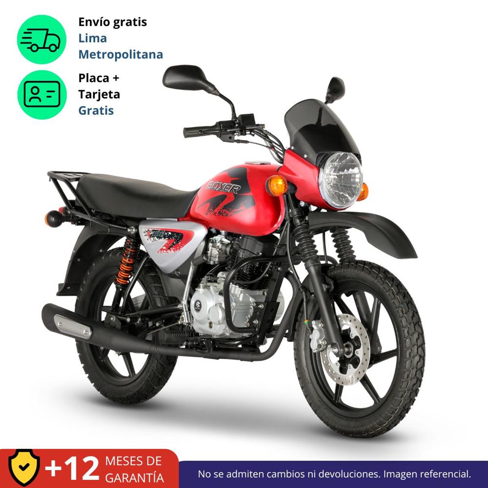 Moto Bajaj Boxer 150X Disco Freno Rojo