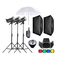 Kit flash de estudio Godox SK400II-V x3