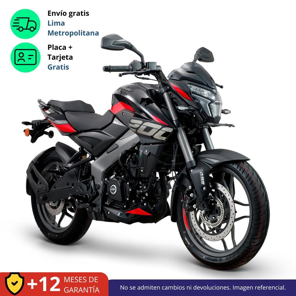 Moto Bajaj Pulsar NS 200 Modelo 2026 Negro Rojo